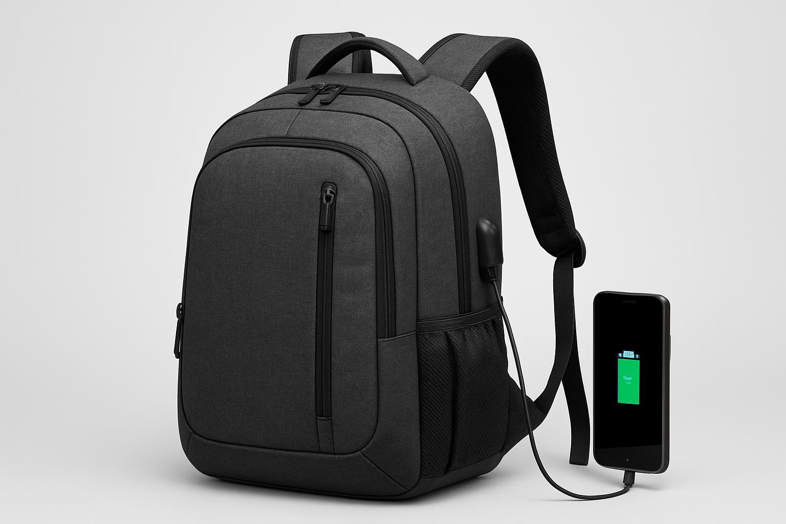 Sac à dos avec port USB idéal idéal pour un nomade urbain